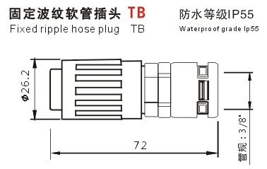 AOP-TB fixed corrugated hose plug/IP55 image 2
