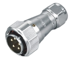 TW bayonet quick connect metal cordcap fixed cable plug/IP66