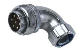 TR Curved metal hose fixed plug/IP55