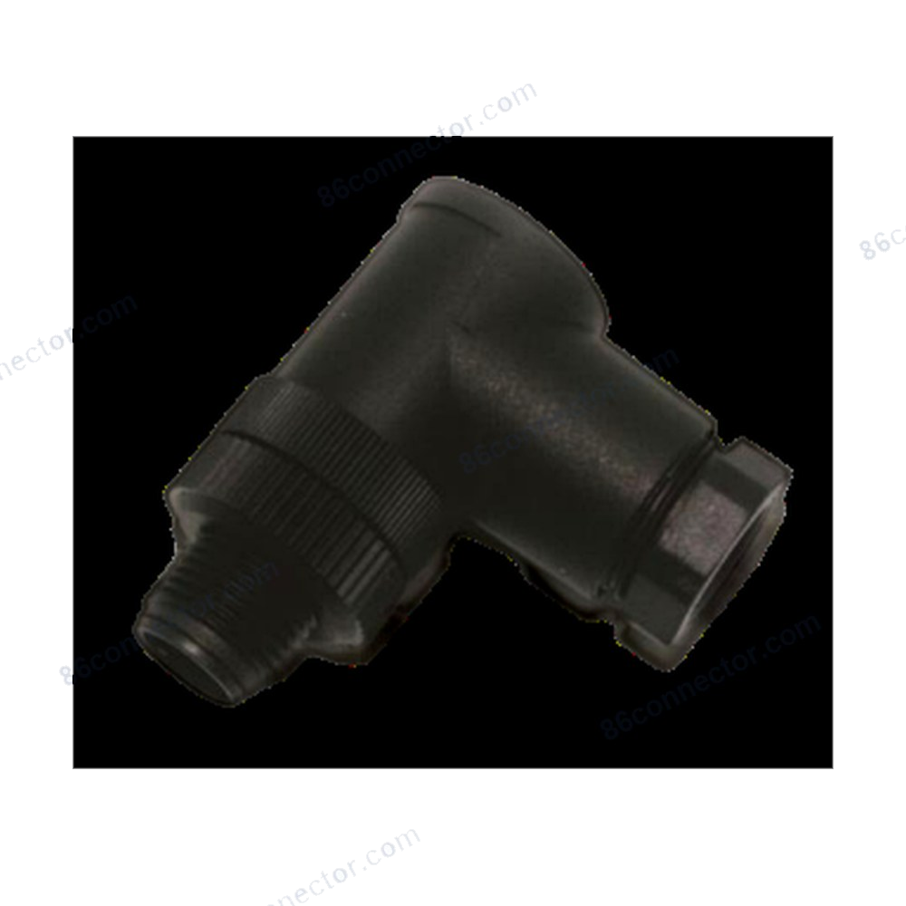 M12-12107 right-angle connector pin (male) 3-pin 4-pin 5-pin 8-pin 12-pin circular plug/receptacle