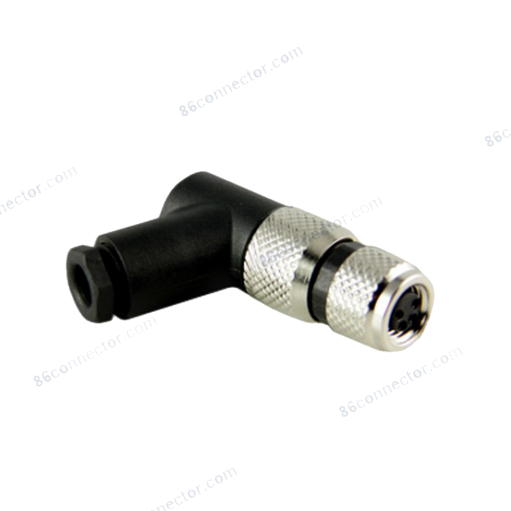 M8-D 90° cable female plug/IP67