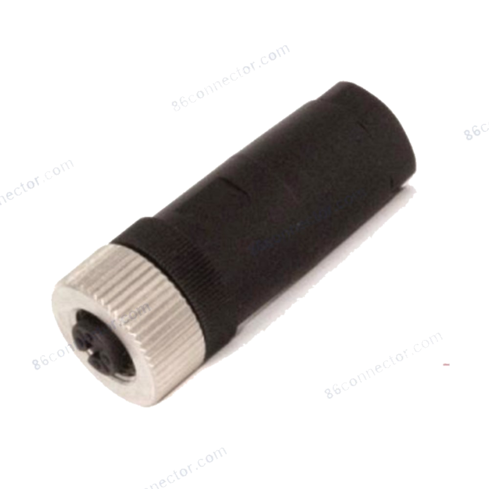 M12-12104 connector socket (female) metal lock 3-pin 4-pin 5-pin 8-pin 12-pin circular plug/receptacle