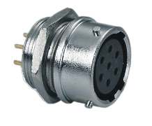 AQY rear nut mount bayonet quick connect receptacle