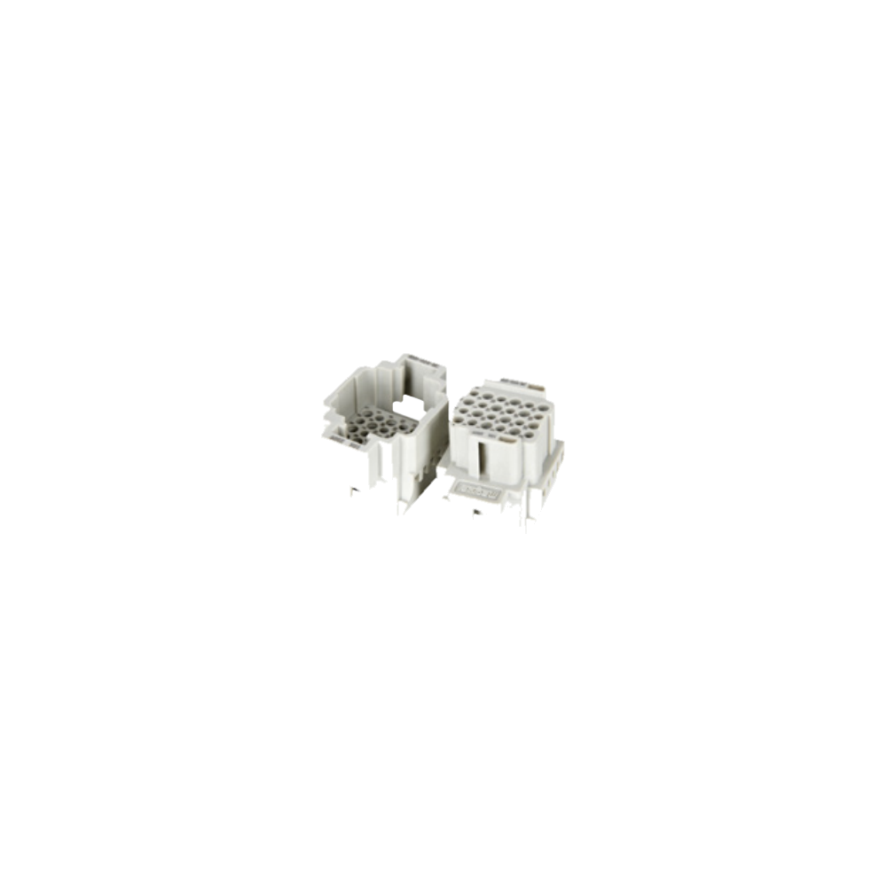 HB Heavy-Duty Series (H6B Shell ): HDD-024-MC&FC, rated current 10A, crimp
