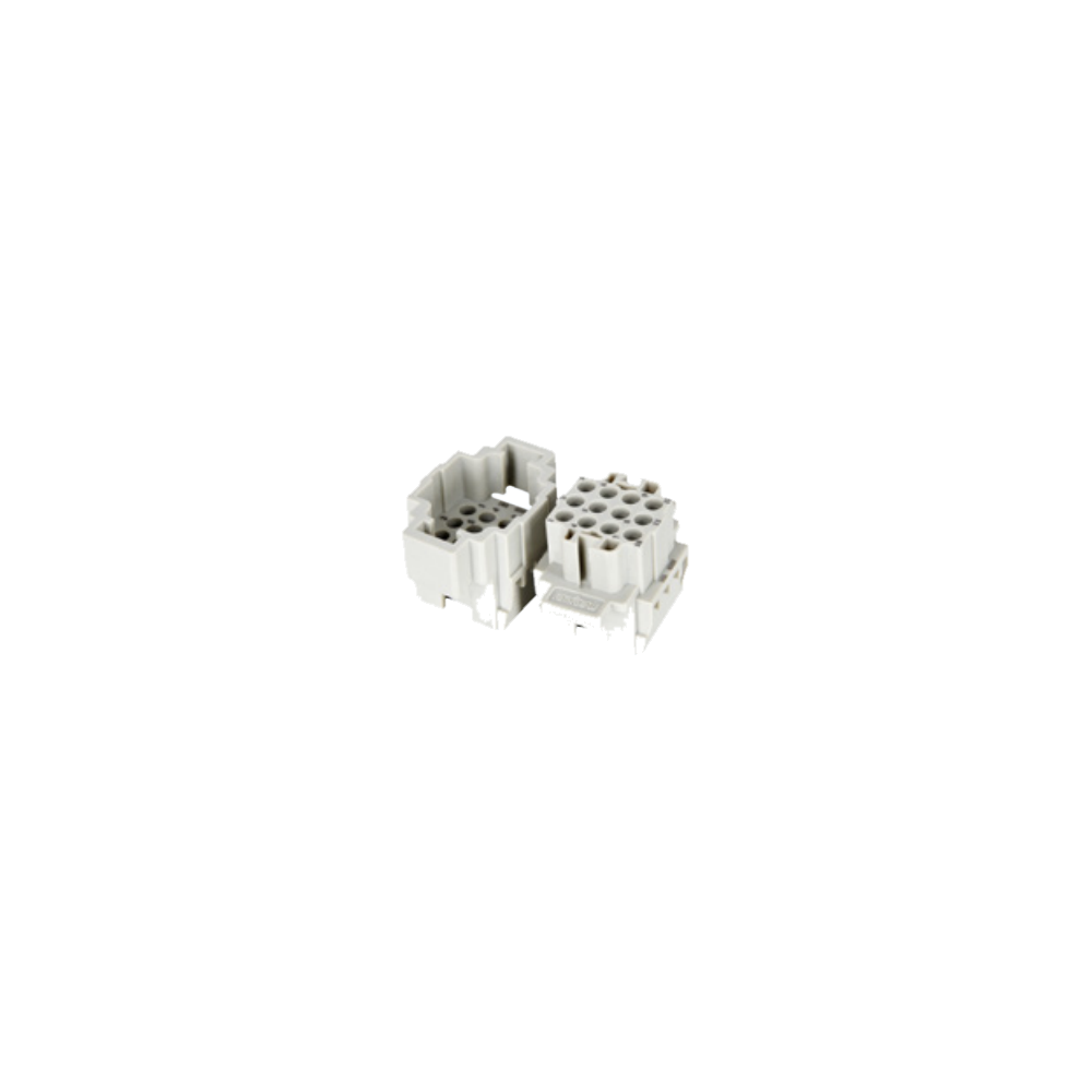 HB Heavy-Duty Series (H6B Shell ): HEE-012-MC&FC, rated current 16A, crimp