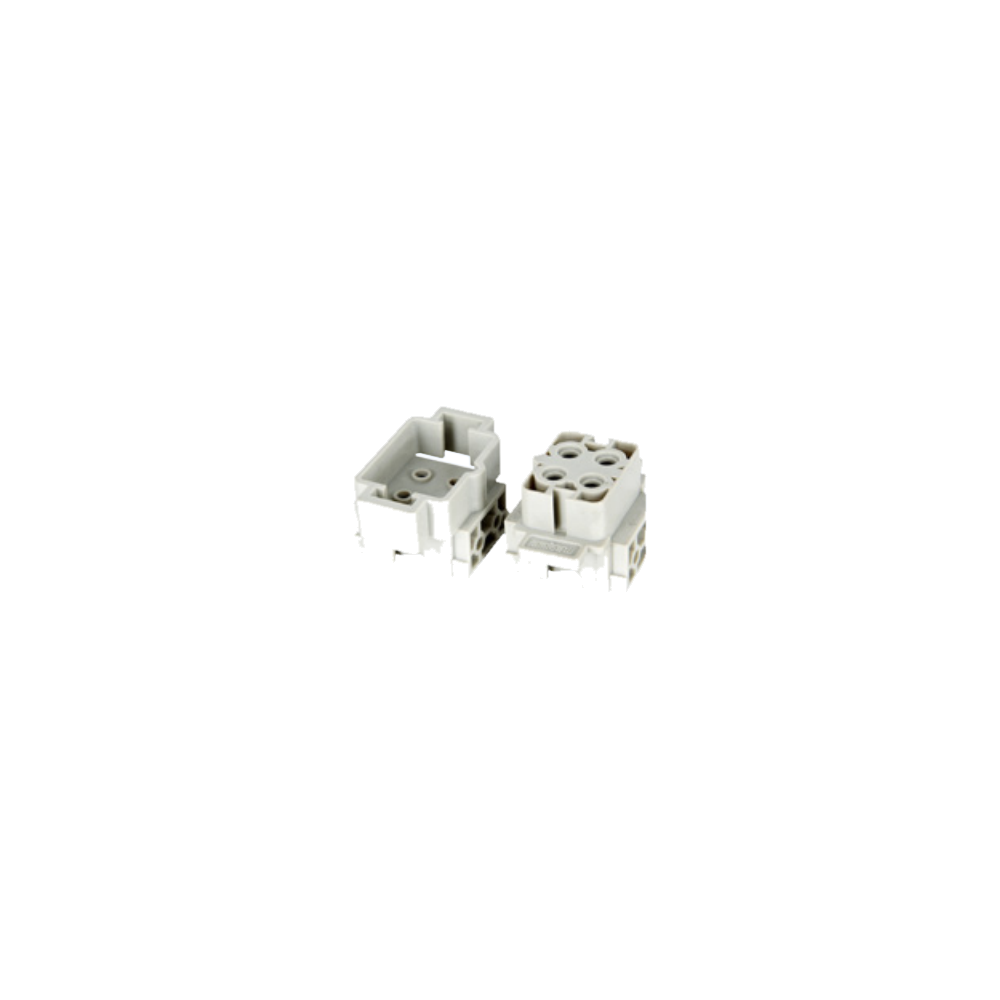 HB Heavy-Duty Series (H6B Shell ): HR-004-M&F, rated current 35A, M4 Crimp