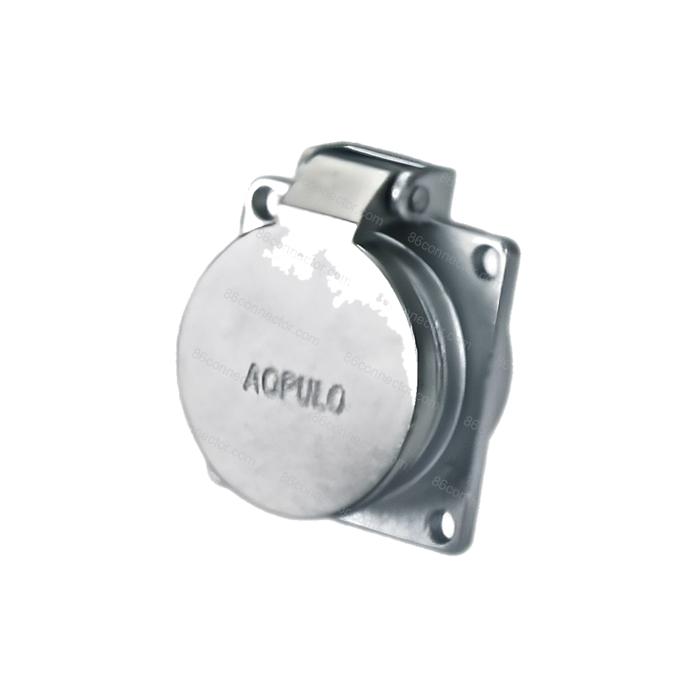 AK square automatic cover receptacle