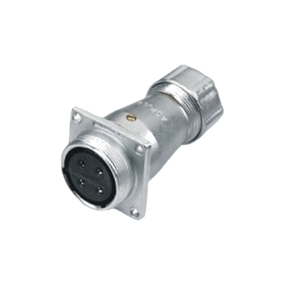 AS-ZP square reel with flanged metal hose docking socket/IP55
