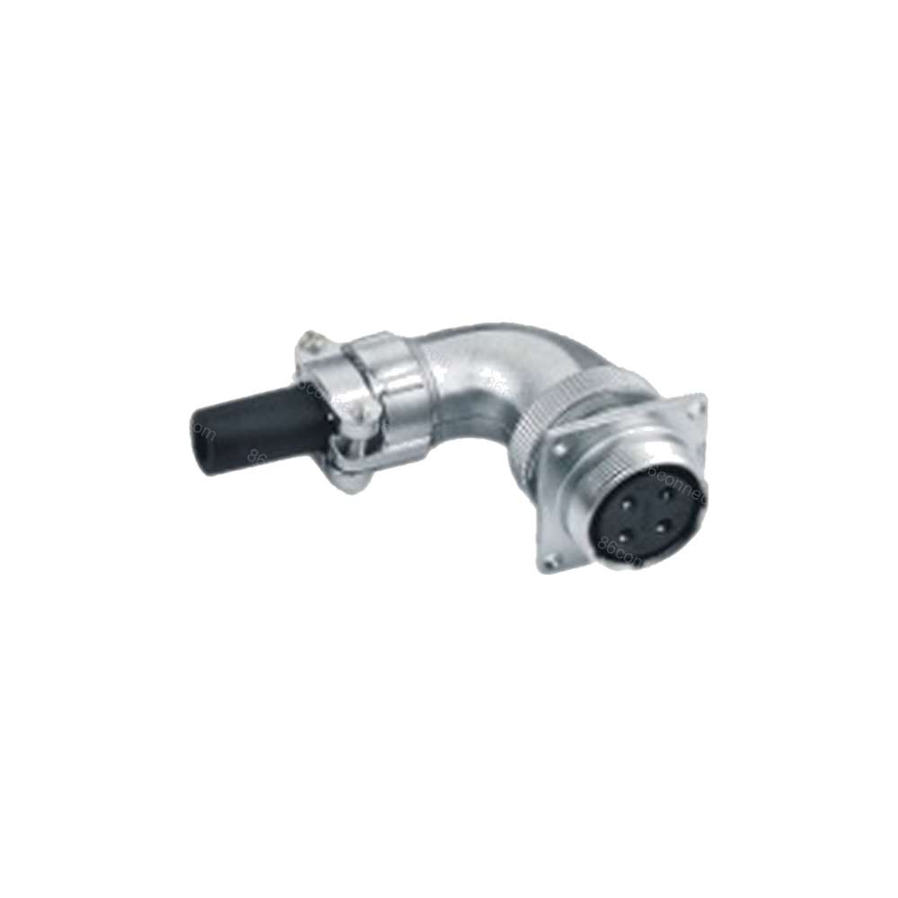 AS-ZS curved square ribbon flange docking socket/IP44