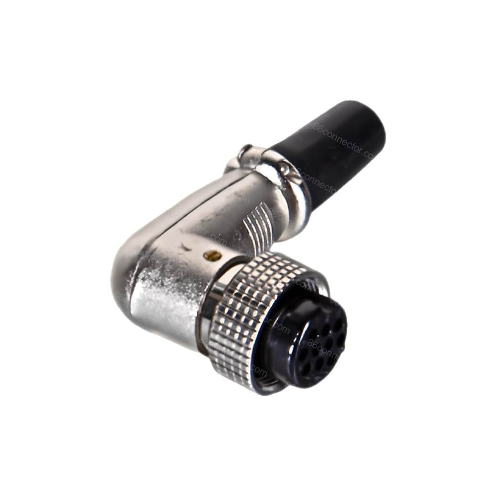 19M-D 90° right angle female plug/IP55