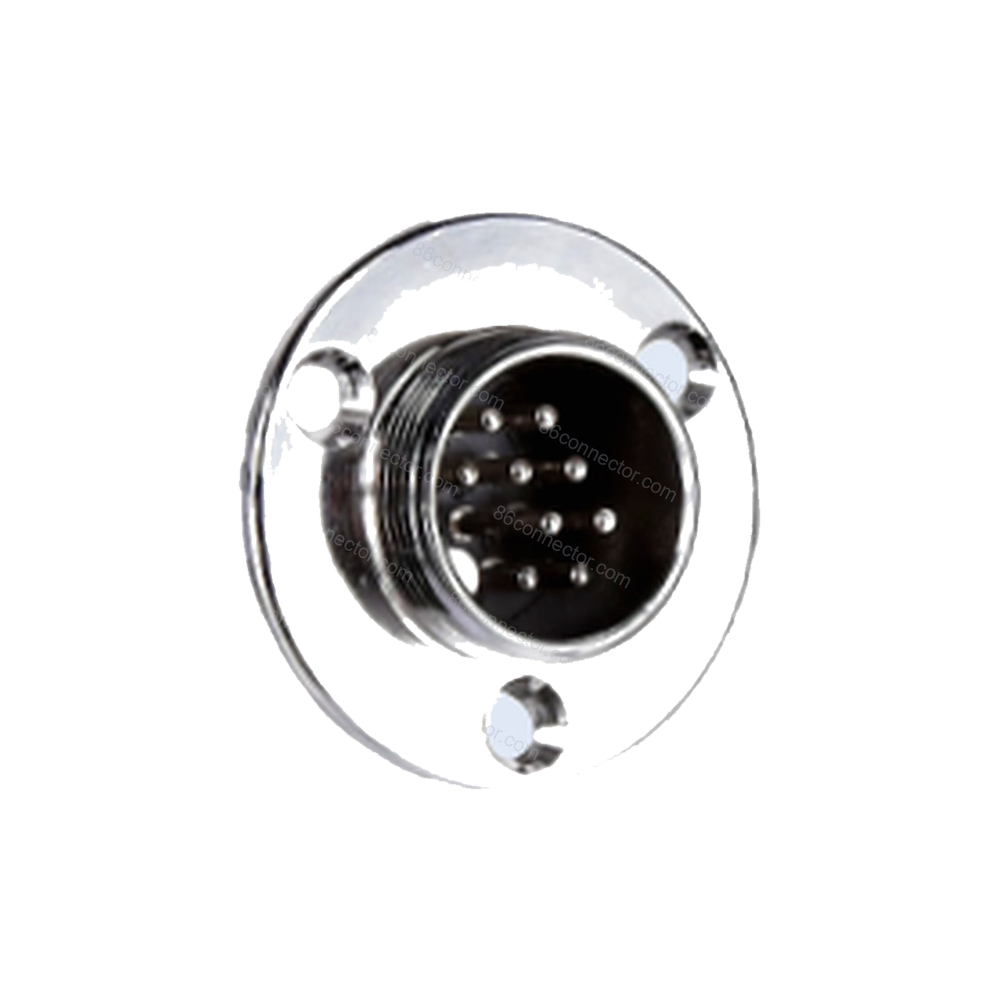 19M-E Three-eye flange receptacle /IP55