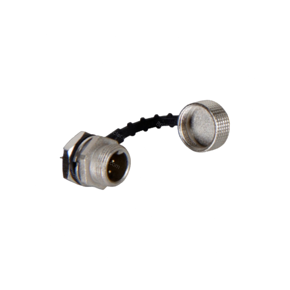 12G-B Mini Waterproof Male Receptacle: 2-3-4-5-6 Pin/IP67