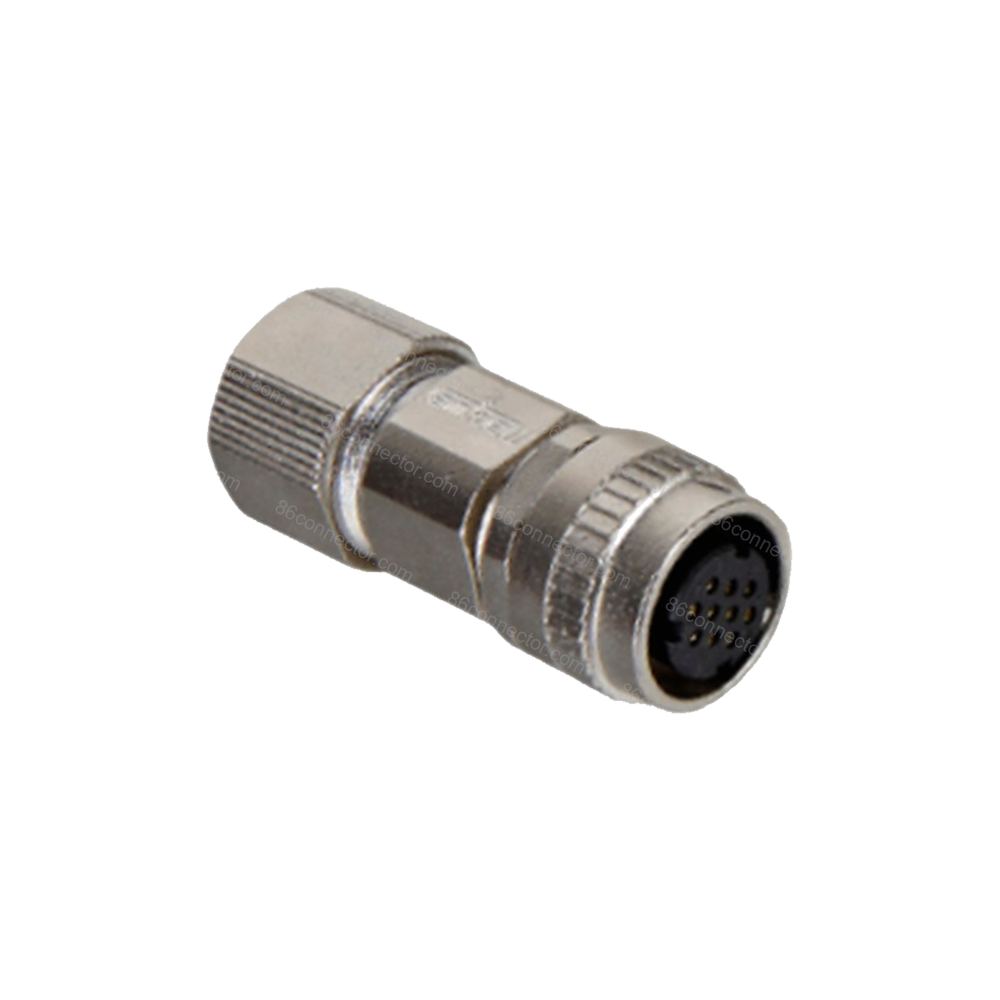 DK182-A Two snap-on straight female plug/IP67 (DDK CM10/JAE JN1V JN2V)