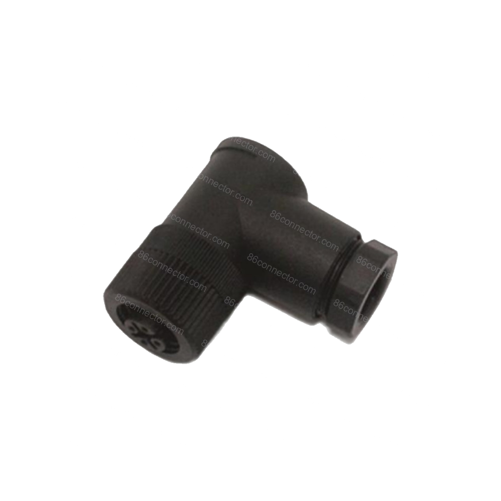 M12-12108 curved connector hole plastic lock 3-pin 4-pin 5-pin 8-pin 12-pin aviation plug socket