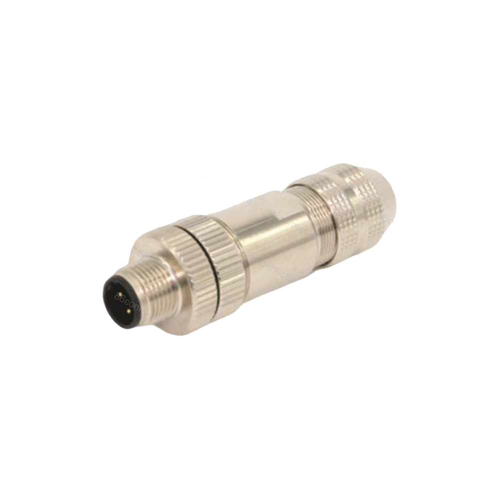 M12-12201 connector straight pin shielding 3-pin 4-pin 5-pin 8-pin 12-pin aviation plug socket