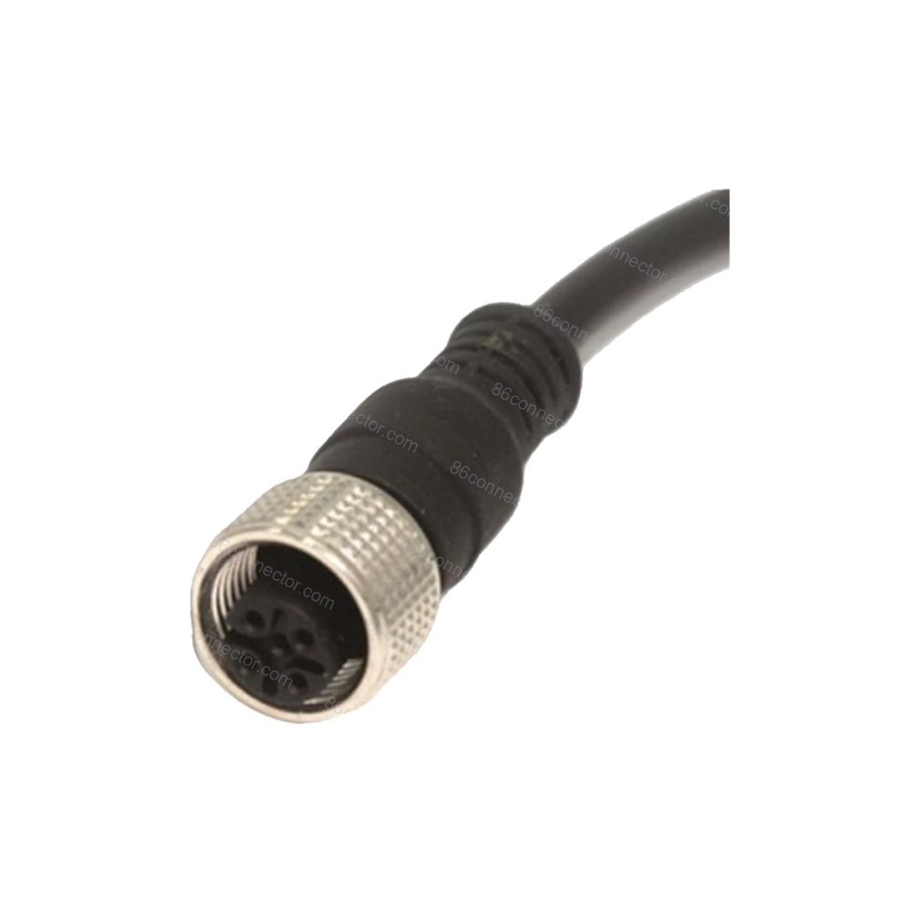 M12-12402 cast cable connector hole 180 degree 3 core 4 core 5 core 8 core 12 core aviation plug socket