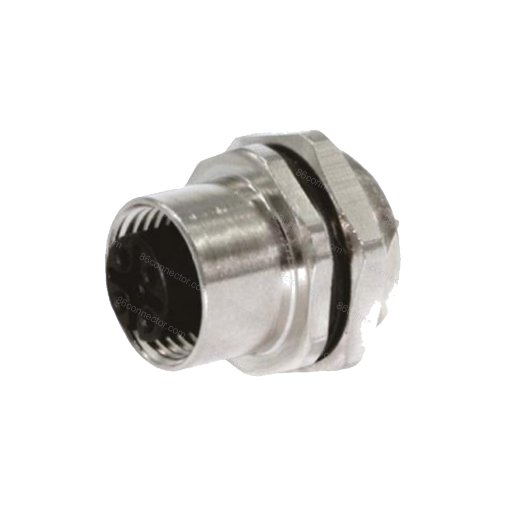 M12-12308 connector flange seat hole model after tightening welding 3-pin 4-pin 5-pin 8-pin 12-pin aviation plug socket