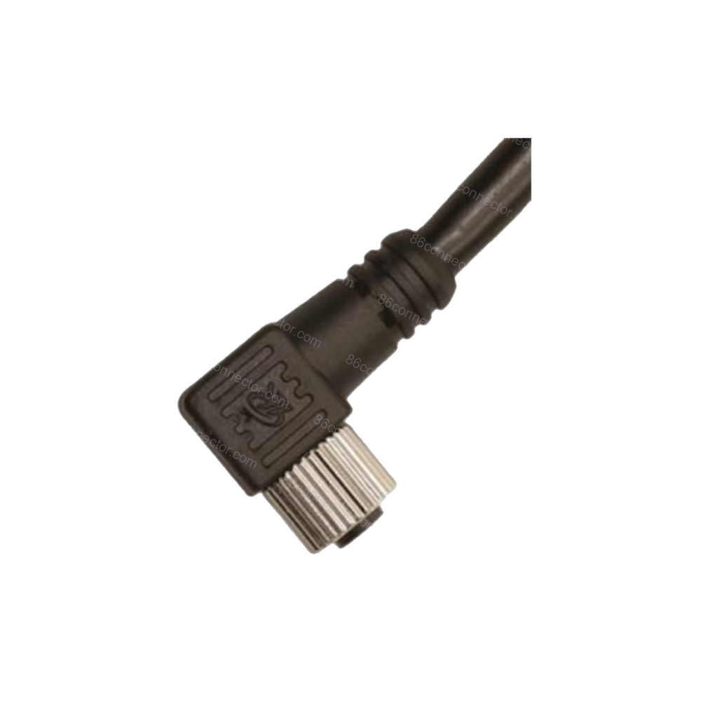 M8-23530 Cast Elbow Right Angle Connector Hole with Cable M8x1/IP67