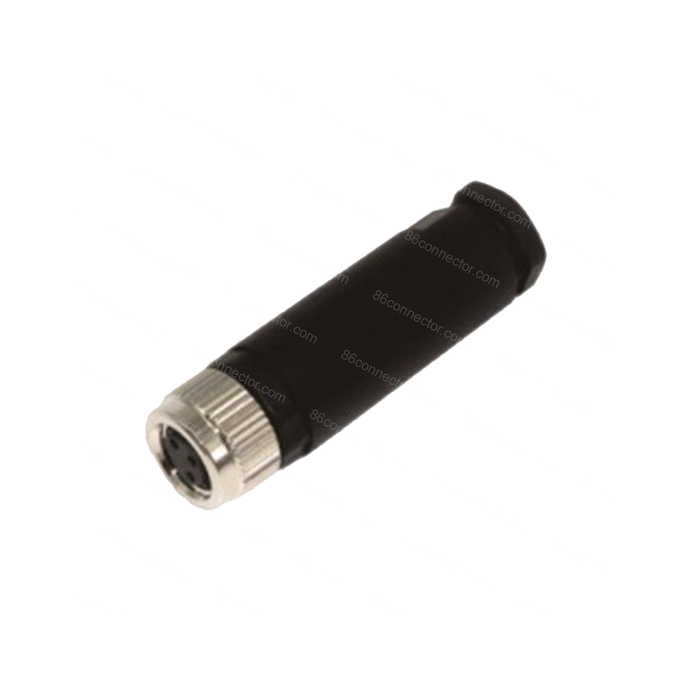 M8-11210 Straight Cable Connector Hole Crimping — 3 Core 4 Core Aviation Plug Socket /IP67