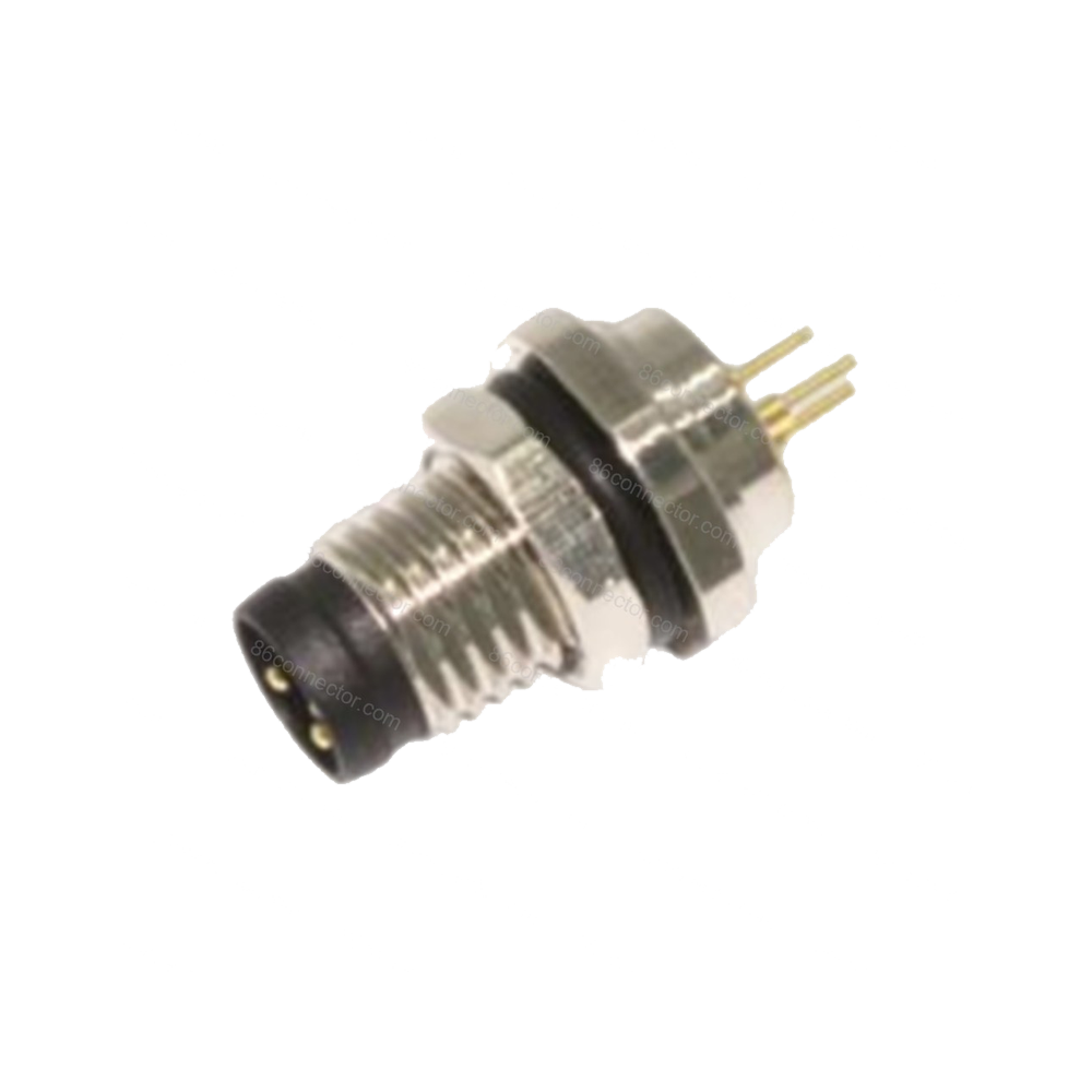 M8-12425 flange holder connector pin shield — seat front thread M8x1/IP67