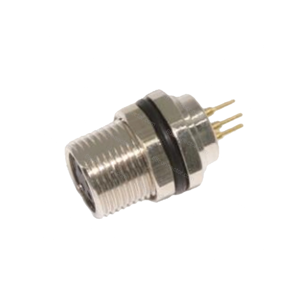 M8-12427 Flange Seat Connector Hole Shielding — Seat Front Thread M10x0.75/IP67