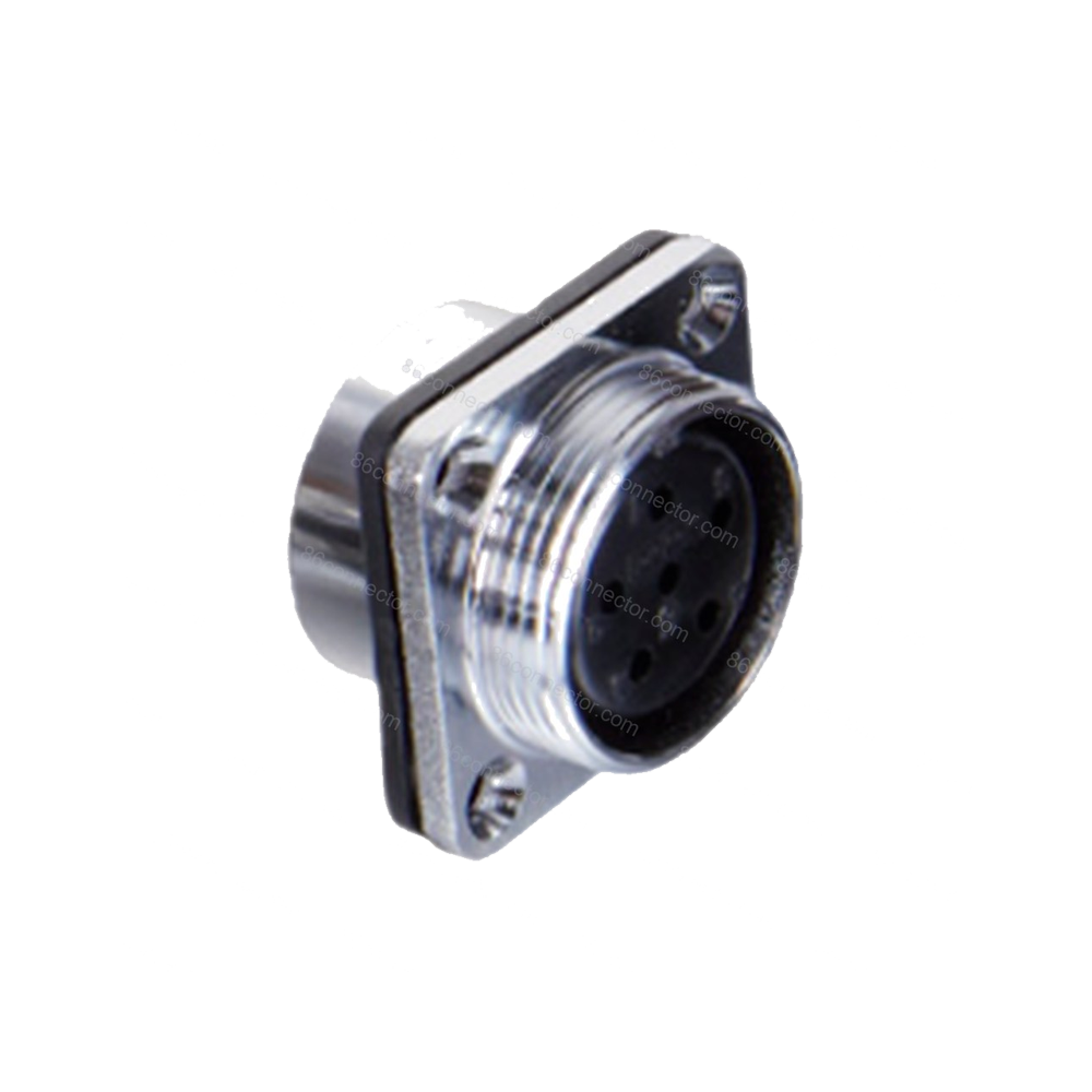 25MF-H reverse-mount Square Female Receptacle /IP55