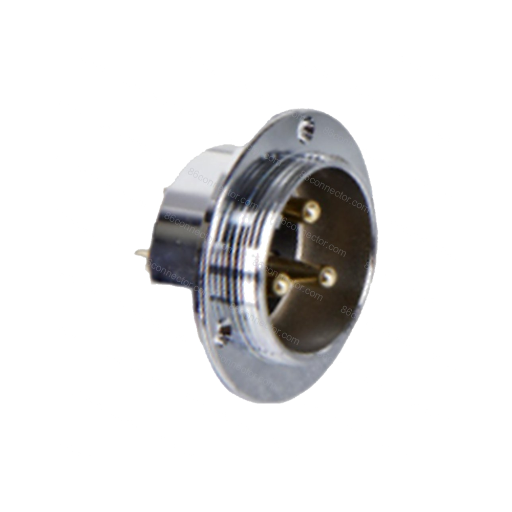 30M-E Three-Eye Flange Male Socket/IP55