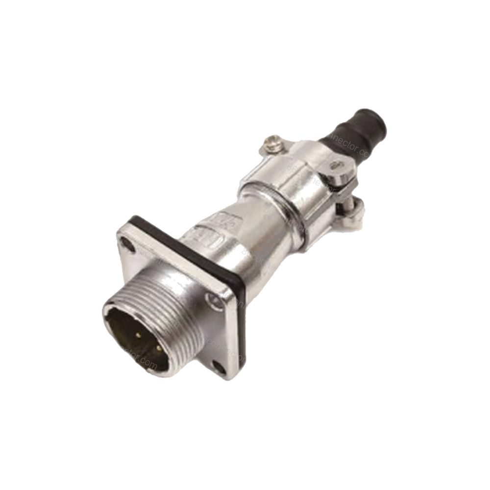 HW-ZI Straight Square Flange Cable cable boot Waterproof Receptacle IP65