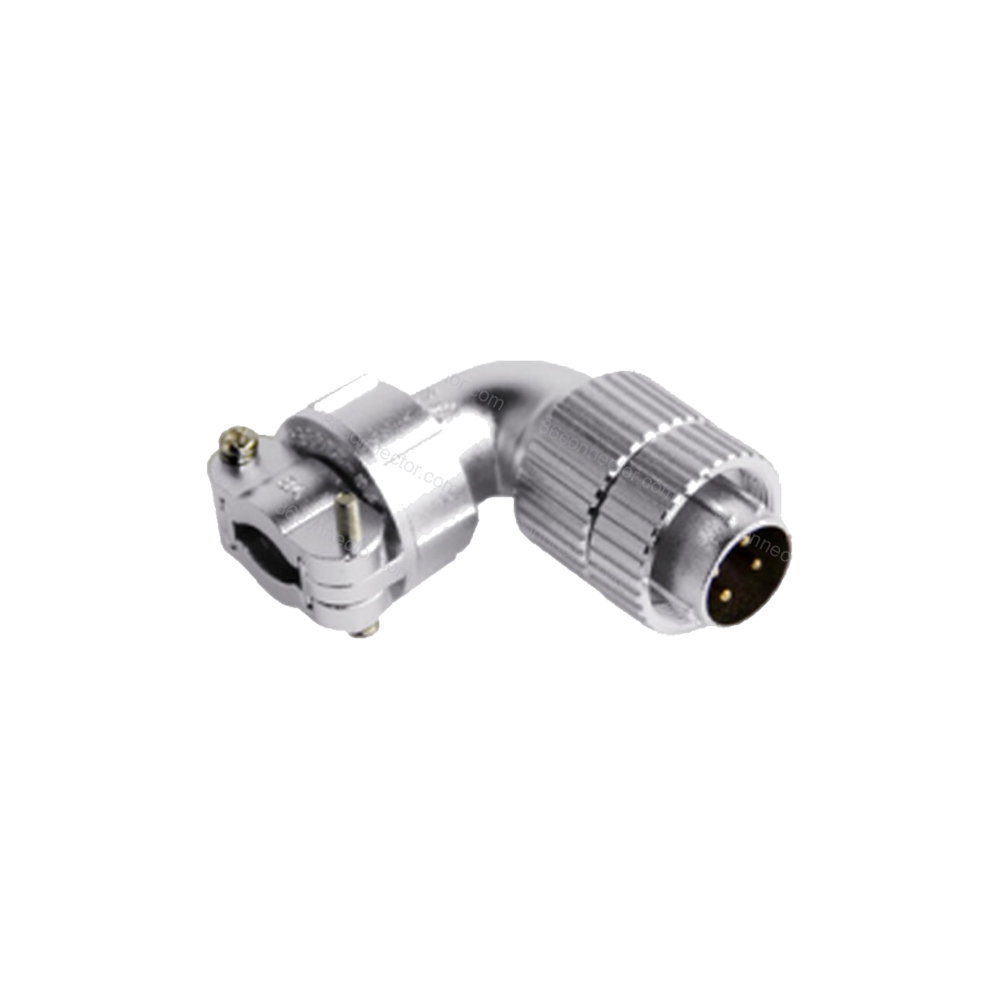 P20F-D 90° cable male plug