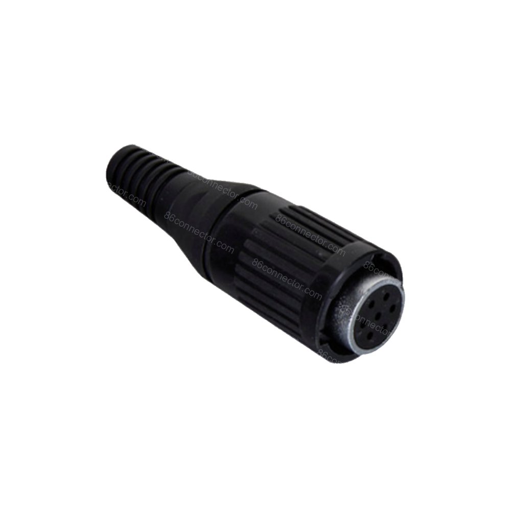 P20W-A straight cable female plug IP65