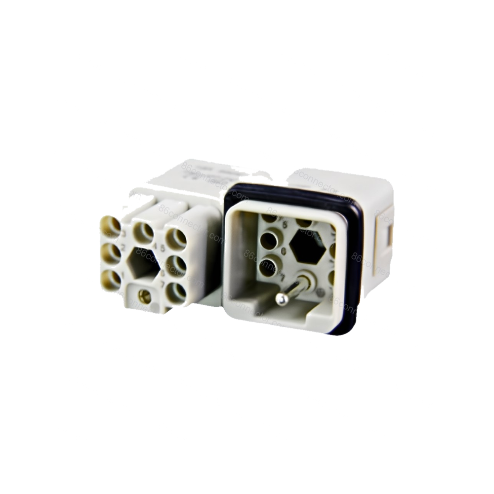 HA Heavy-Duty Series (H3A Shell ): HQ-007-MC&FC, rated current 10A, crimp