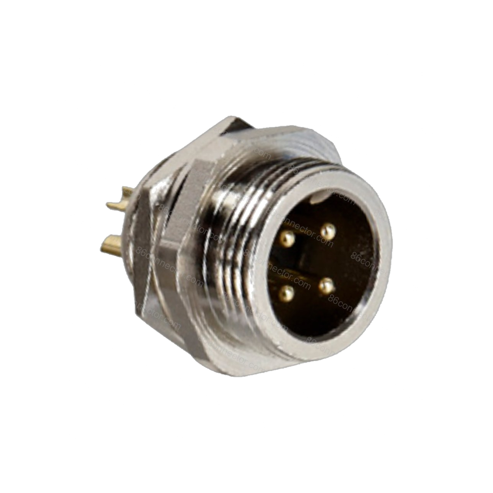 16G-B Hexagonal Waterproof Male Receptacle: 2-3-4-5-6-7-8-10-12 Pin/IP67