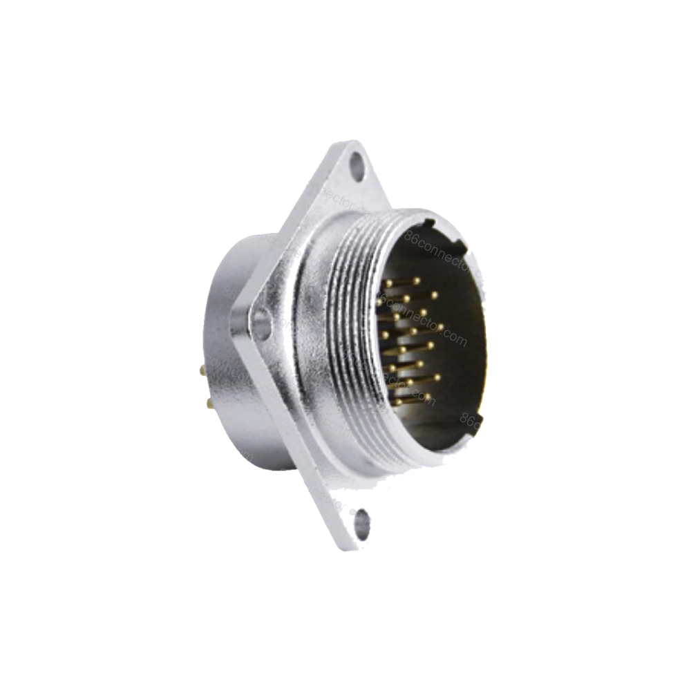 P28-B square male socket IP55
