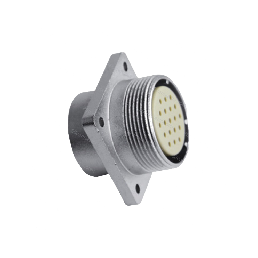 P32F-B Square female socket IP55