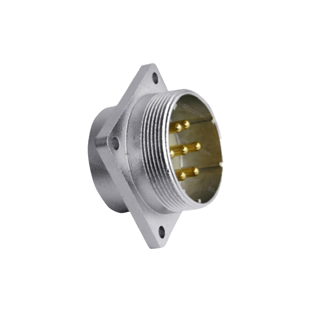 P40-B Square male receptacle IP55