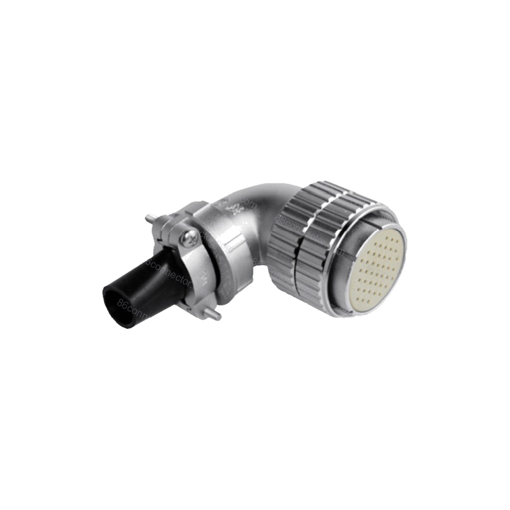 P48-D 90° cable female plug IP55