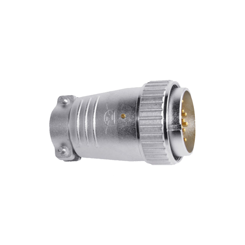 P48F-A straight cable male plug