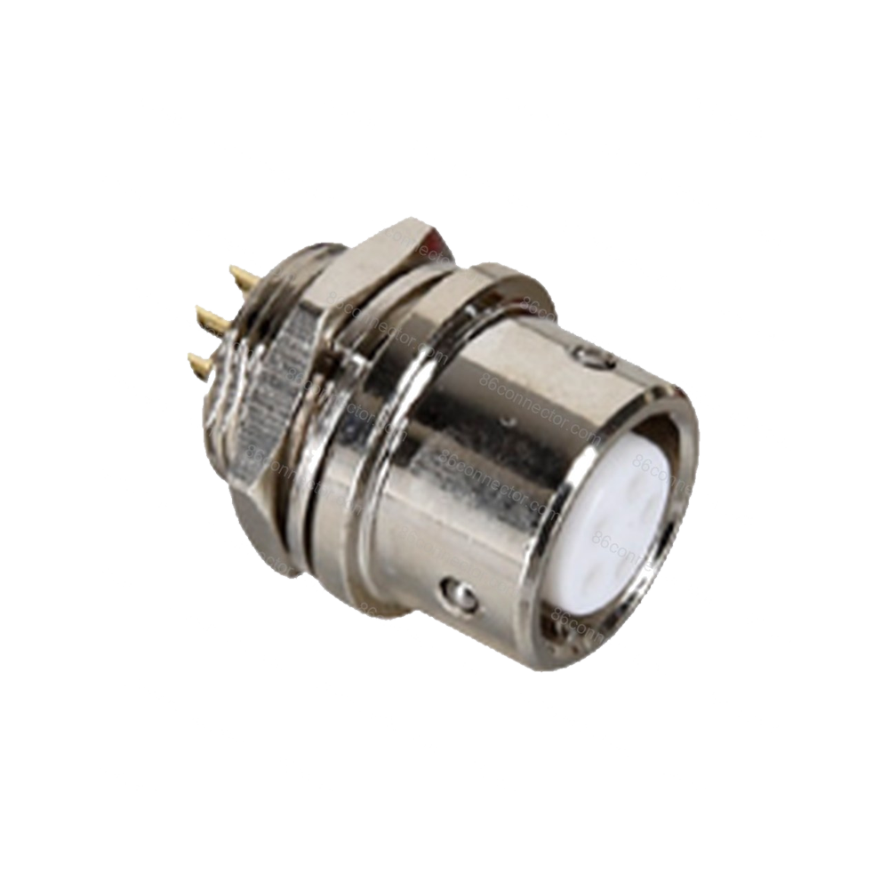 XS12F-B Panel front mount female socket/IP65-Push-in quick locking-2 3 4 5 6 7 8pins
