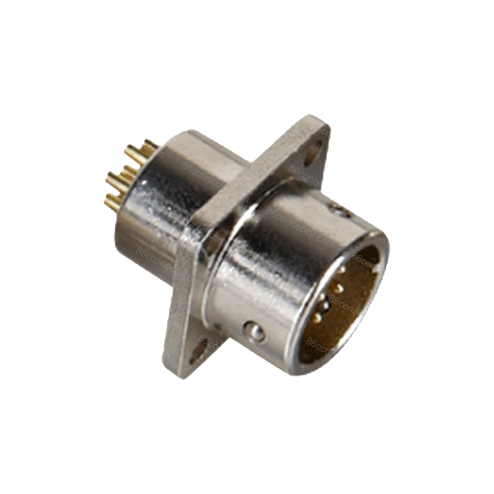 XS12-H Square male socket/IP65-Push-in quick locking-2 3 4 5 6 7 8pins