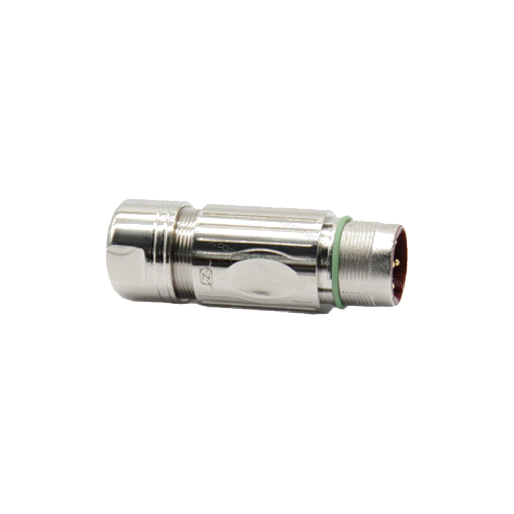 Zinc alloy M23 circular connector — Heavy duty straight butt plug 6-pin-8-pin
