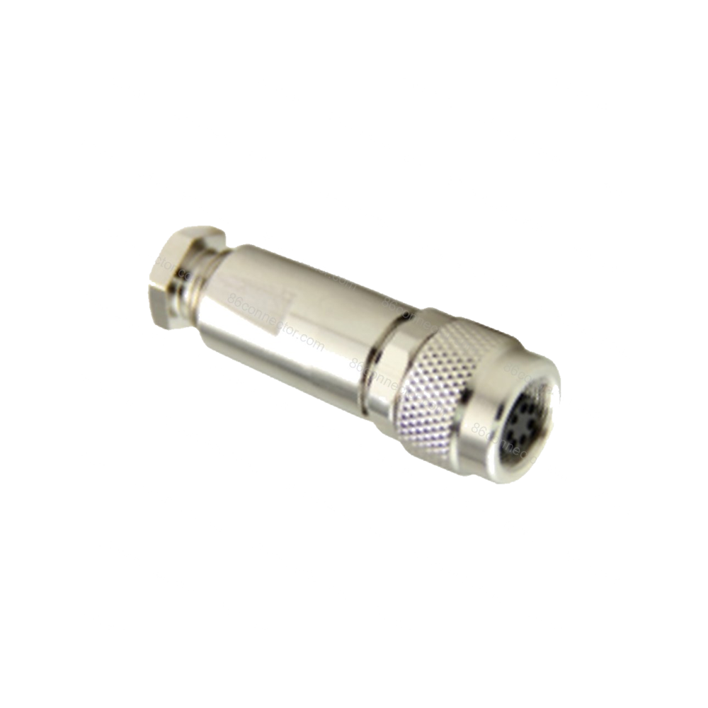M9-A Straight shield female plug/IP67