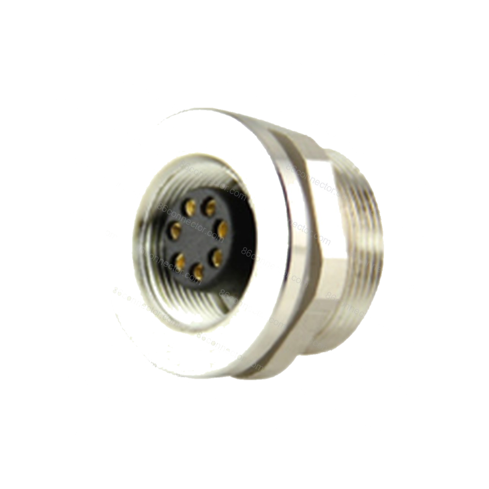 M9F-B2 Panel front mount waterproof female socket/IP67