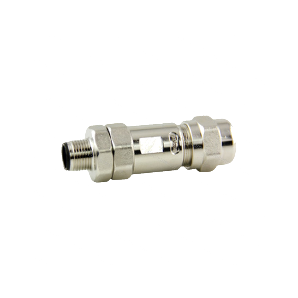 M12PBF-K Straight shield male plug/IP67