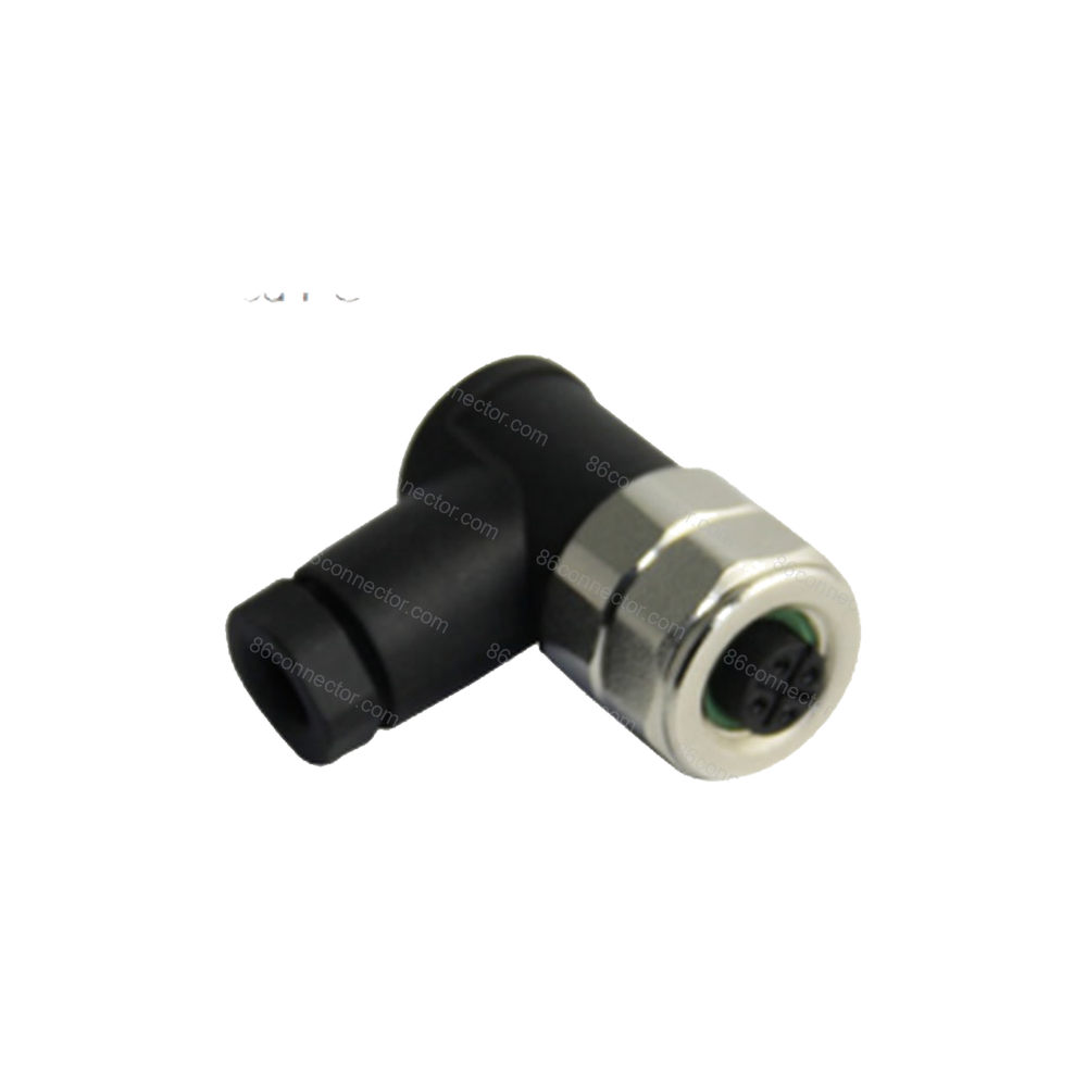 M12PG-D 90° angled PG type female cable plug (PG7/PG9)/IP67-Screw Terminal
