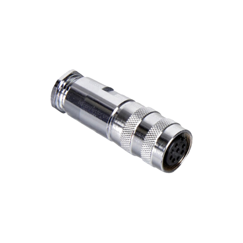 M16-AT Copper straight female plug/IP67