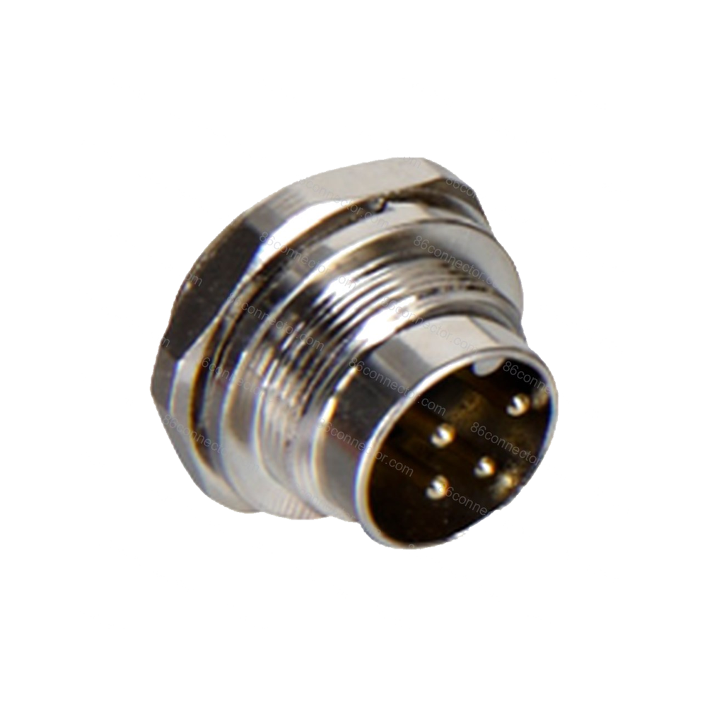 M16-B1 Panel front mount male socket/IP65