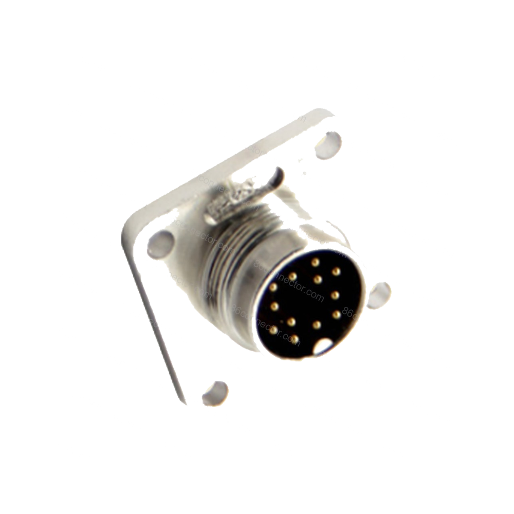 M16-H Panel front mount male socket/IP65