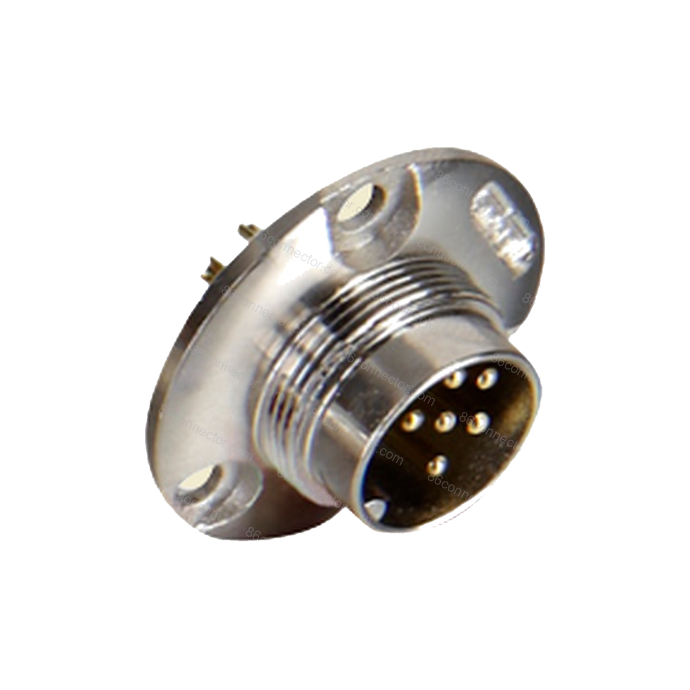 M16-E Panel front mount male socket/IP65