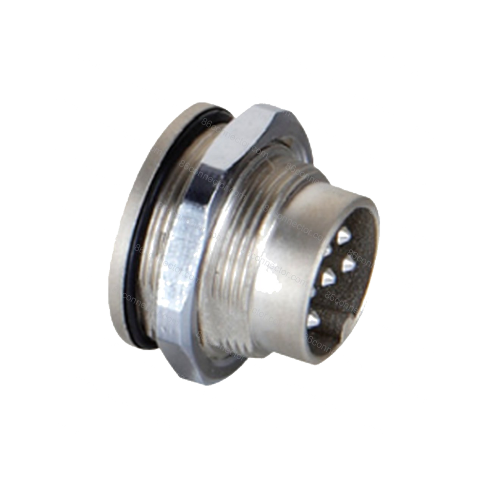 M16-BX Panel back mount waterproof male socket/IP67