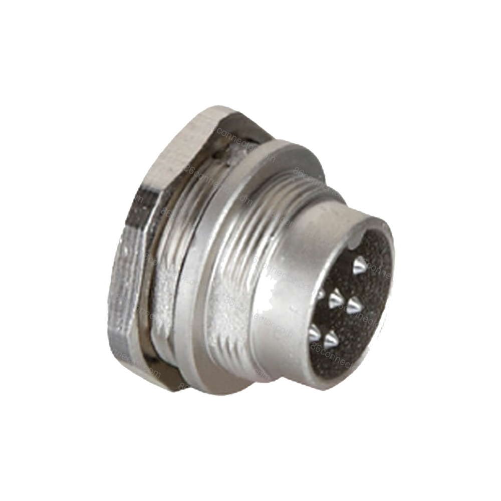 M16-BX1 Panel front mount waterproof male socket/IP67